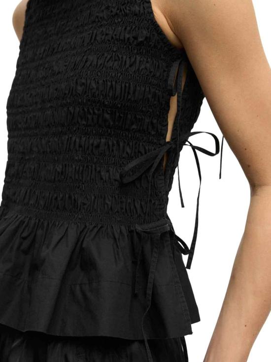 25FW 가니 민소매 티셔츠 W0565099 Black - GANNI