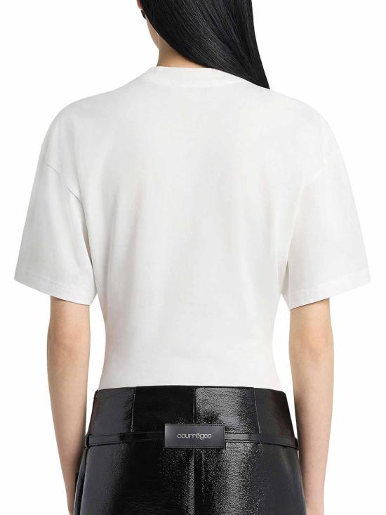 26SS 쿠레쥬 반팔 티셔츠 226JTS168JS02330001 White - COURREGES