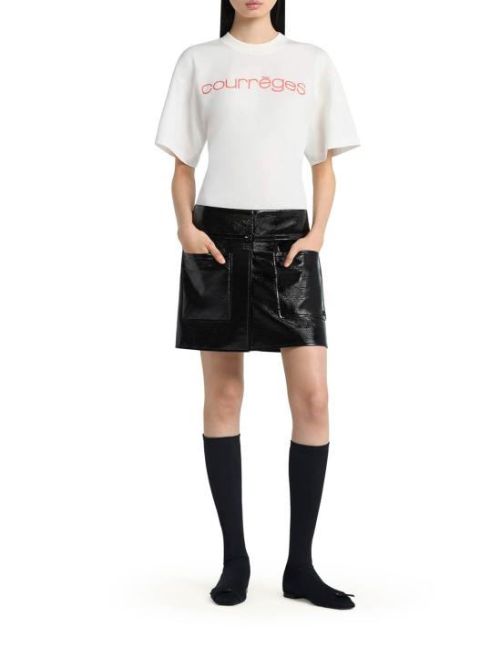 26SS 쿠레쥬 반팔 티셔츠 226JTS168JS02330001 White - COURREGES