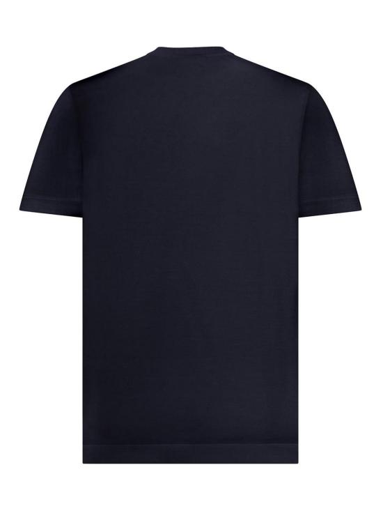 26SS 에르메네질도제냐 반팔 티셔츠 UH386A3H718B07 Blue - ERMENEGILDO ZEGNA