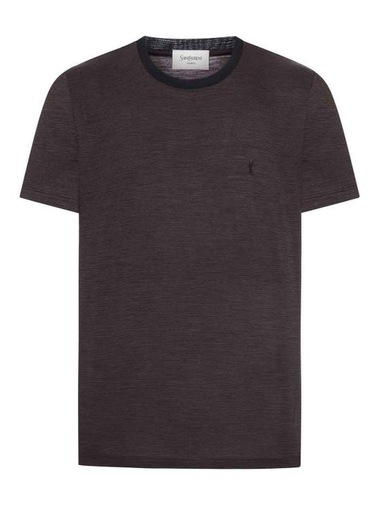26SS 생로랑 반팔 티셔츠 858314Y38AS1079 Black