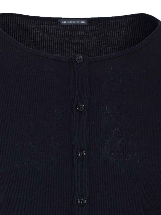 26SS 앤 드뮐미스터 민소매 티셔츠 13820FA659099 Black - ANN DEMEULEMEESTER