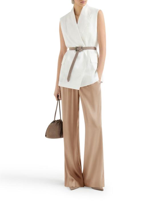 25FW 브루넬로 쿠치넬리 스트레이트 팬츠 M0C59P8942C9237 Nude Neutrals - BRUNELLO CUCINELLI