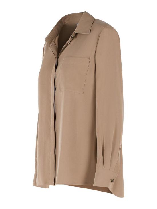 26SS 막스마라 시아마세 실크 셔츠 2611111151016 Beige - MAX MARA