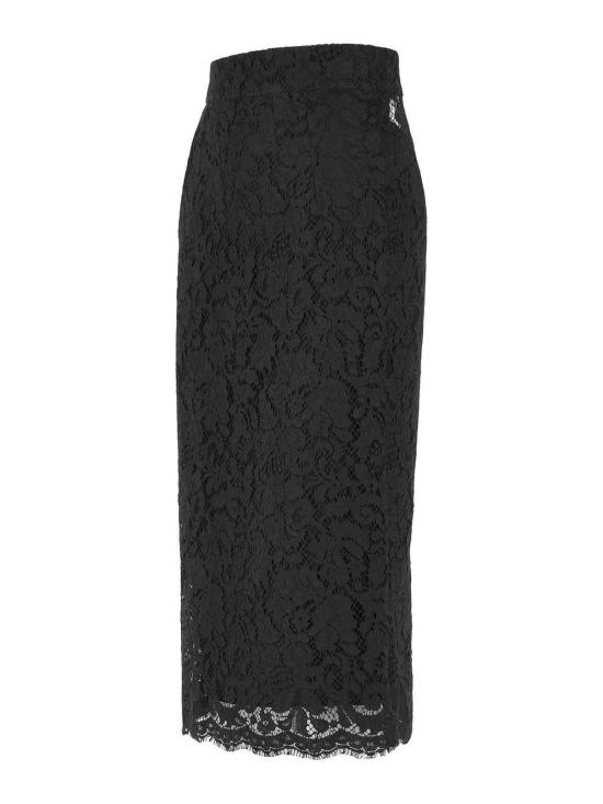 26SS 돌체앤가바나 미디 스커트 F4B7ITHLMTBN0000 Black - DOLCE & GABBANA