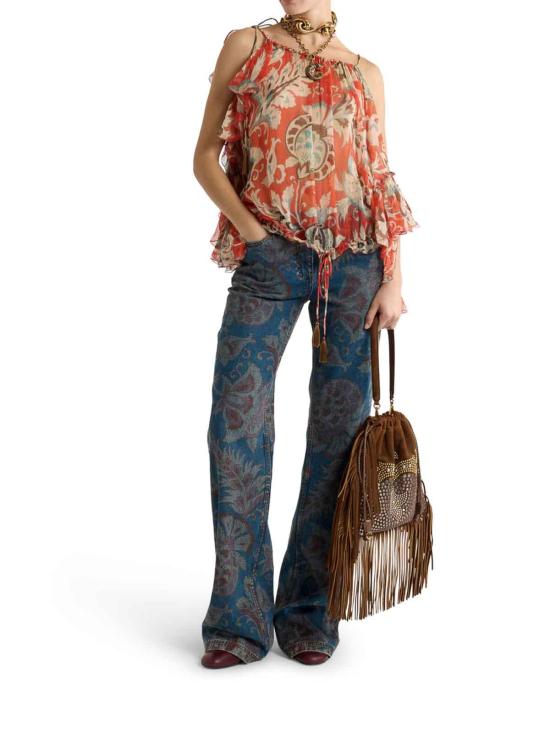 25FW 에트로 민소매 티셔츠 WRJA018099SA1Q8X0864 Multicolour - ETRO