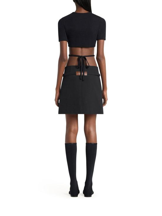 26SS 쿠레쥬 반팔 티셔츠 226JTS256JS02039999 Black - COURREGES