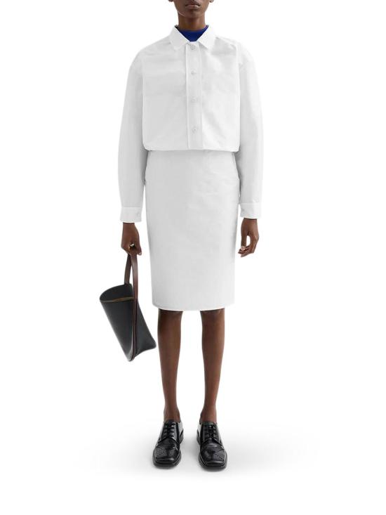 25FW 질샌더 미디 스커트 J03MA0302J70221100 White - JIL SANDER