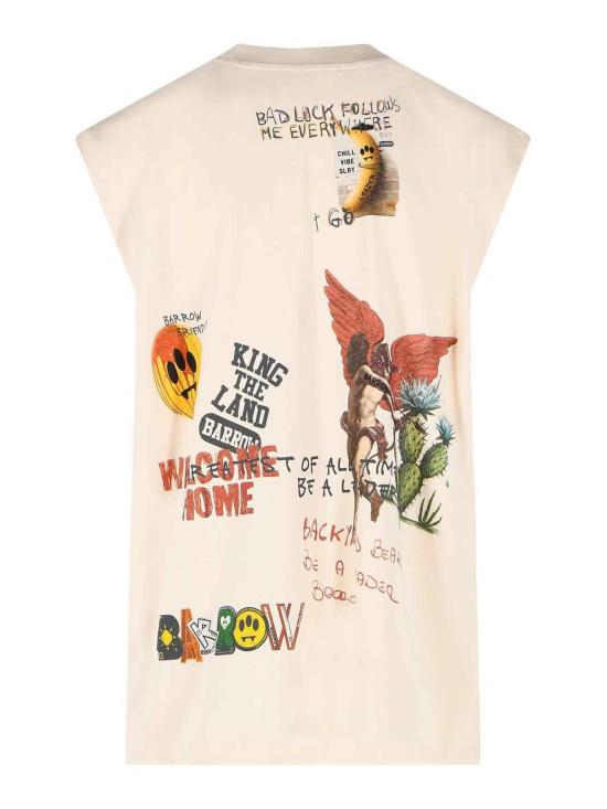 26SS 바로우 민소매 티셔츠 S6BWUATH033013 Cream - BARROW