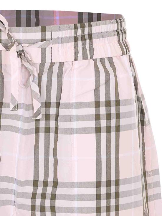 26SS 버버리 체크 코튼 쇼츠 8123642 Nude Neutrals - BURBERRY