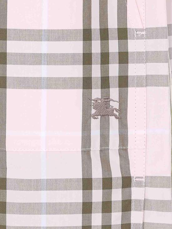 26SS 버버리 체크 코튼 쇼츠 8123642 Nude Neutrals - BURBERRY