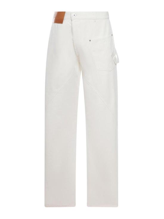 26SS JW앤더슨 스트레이트 팬츠 DT0126PG1933002 White