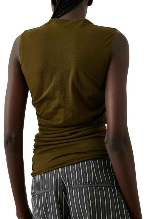 25FW 쉐르 민소매 티셔츠 TSH0624IRINAKAK1026S Green - SOEUR