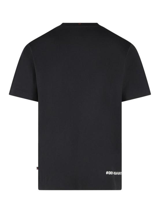  몽클레어 로고 코튼 블렌드 티셔츠 0978C0001789AW1999 Black - MONCLER