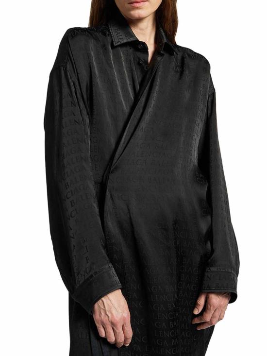 26SS 발렌시아가 미디 스커트 857339TTO541000 Black - BALENCIAGA