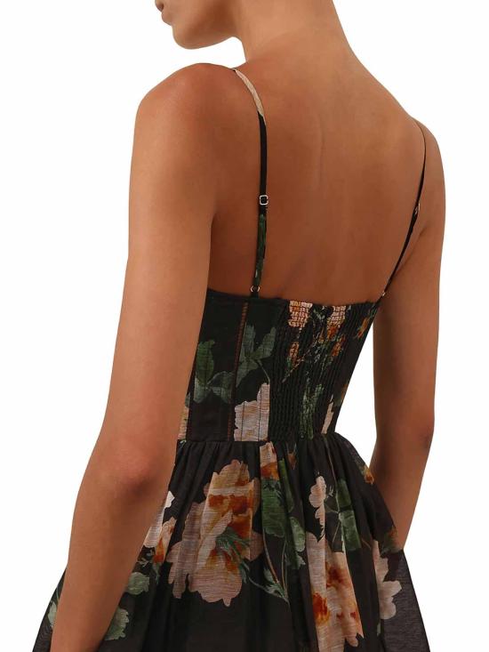 25FW 짐머만 미디 스커트 8178DS261BKRO Black - ZIMMERMANN