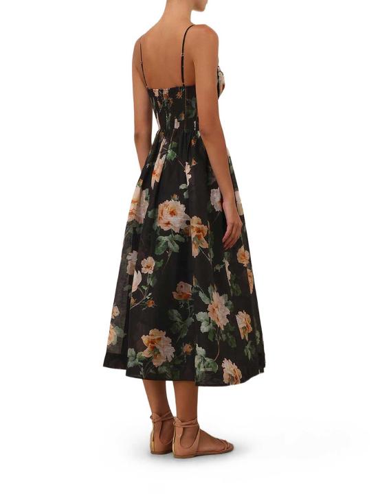 25FW 짐머만 미디 스커트 8178DS261BKRO Black - ZIMMERMANN