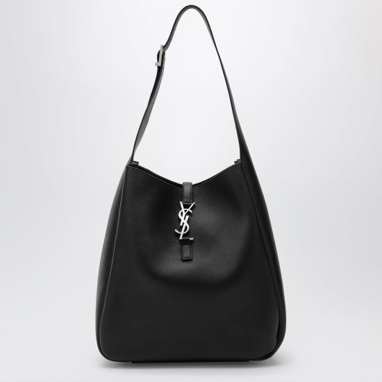 26SS 생로랑 LE 5 A 7 서플 라지 그레인드 레더백 753837AACQG Black