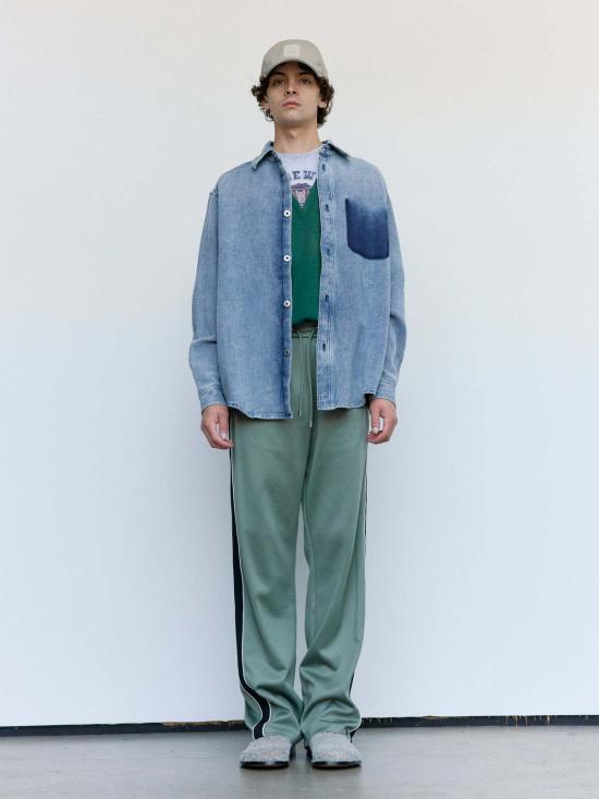  로에베 탑 코튼 & 린넨 셔츠