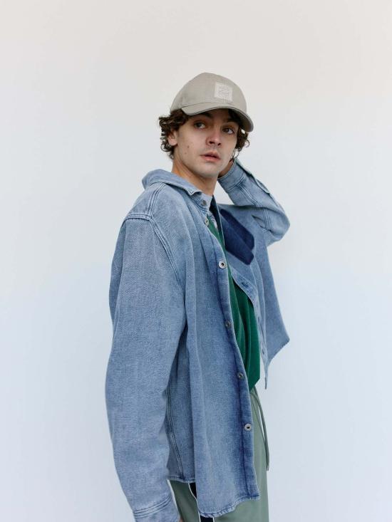  로에베 탑 코튼 & 린넨 셔츠 - LOEWE