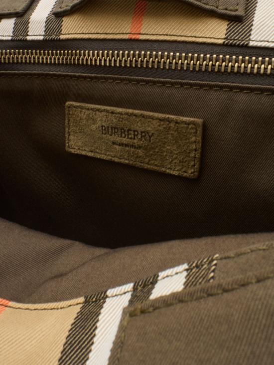 26SS 버버리 체크 트렌치 토트 8119072 A1336 Military sand - BURBERRY