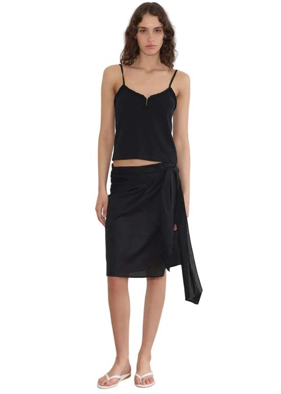  데이지 스튜디오 민소매 티셔츠 Deiji Studios Clasp 싱글렛 탑 블랙 - DEIJI STUDIO