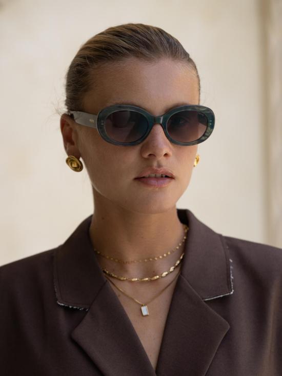  프레어스 아이웨어 안경 프레이어스 아이웨어 아리아 아세테이트 타원형 선글라스 - FREYRS EYEWEAR