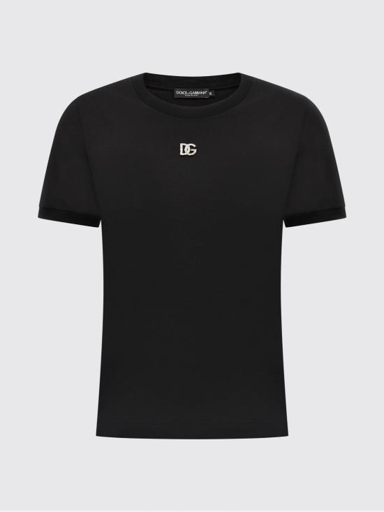 26SS 돌체앤가바나 반팔 티셔츠 F8N08ZG7B3U N0000 Black - DOLCE & GABBANA