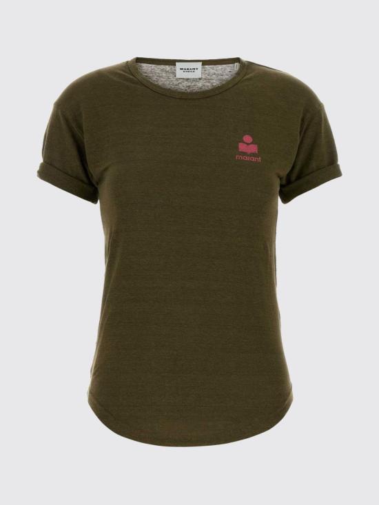 26SS 이자벨마랑에뚜왈 반팔 티셔츠 TS0315FBA1N10E 3Y5UI Kaki - ISABEL MARANT ETOILE