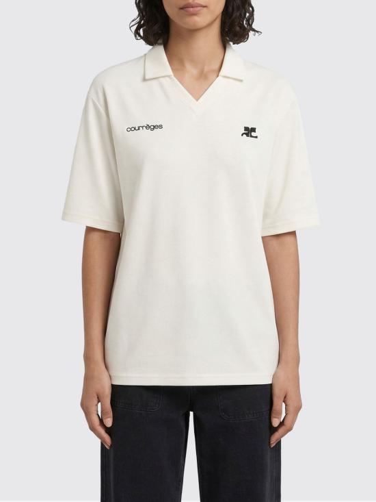 26SS 쿠레쥬 폴로 티셔츠 126JPO059JS0195 B166 White
