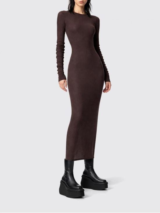 26SS 릭 오웬스 롱 원피스 RP01F6546RC 53 Brown - RICK OWENS