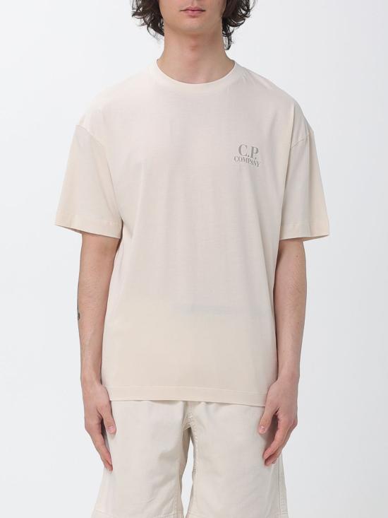 26SS 씨피 컴퍼니 30/1 저지 숏슬리브 로고 티셔츠 20CMTS086A005100W 114 Beige