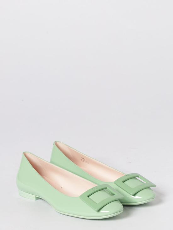 26SS 로저비비에 U 룩 발레리나 플랫 RVW66834910D1P T033 Green - ROGER VIVIER