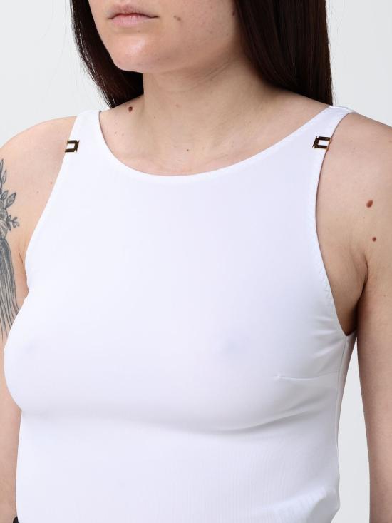 26SS 엘리자베타프랜치 탑 BO03462E2 360 White - ELISABETTA FRANCHI