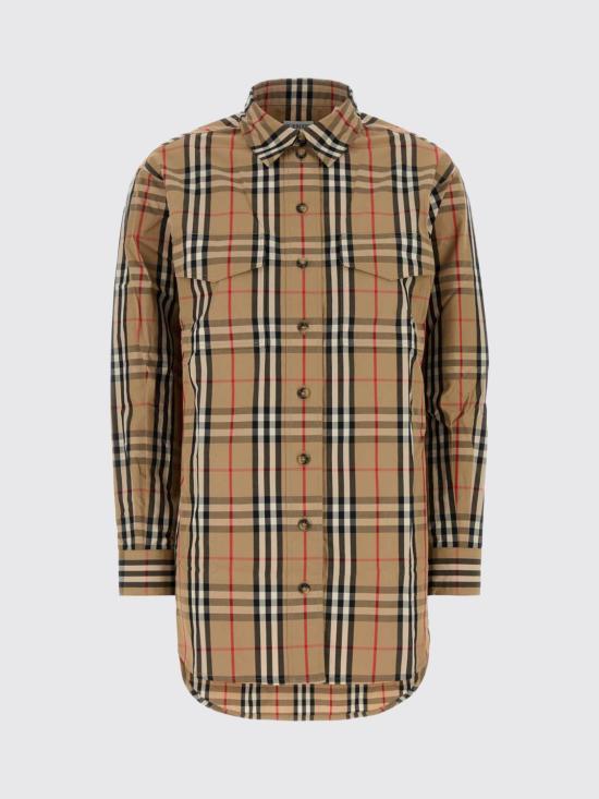 26SS 버버리 체크 긴팔 셔츠 8111851 Beige - BURBERRY
