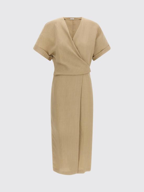 26SS 브루넬로 쿠치넬리 롱 원피스 MH126AHG41 C9195 Beige - BRUNELLO CUCINELLI