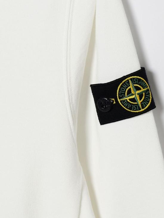 26SS [키즈] 스톤 아일랜드 풀오버 6100014S0040 V0001 White - STONE ISLAND