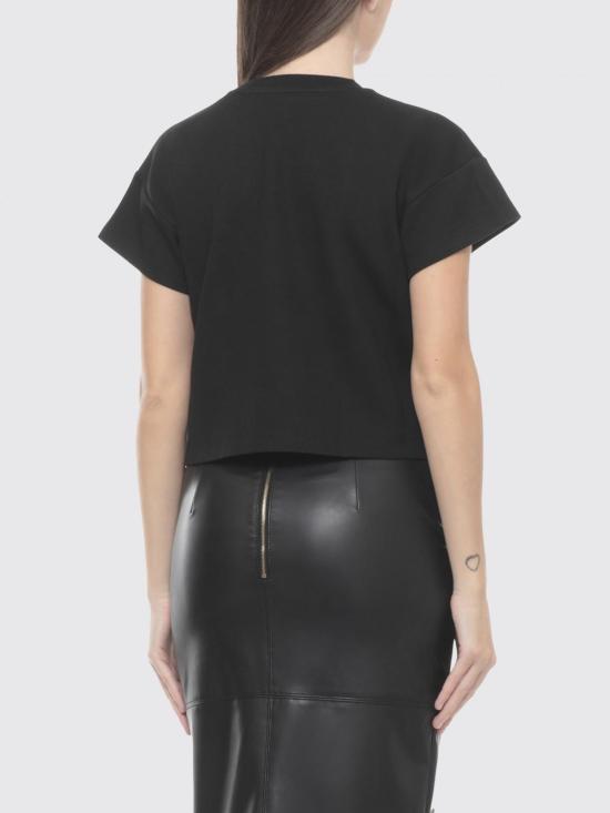 26SS 엘리자베타프랜치 반팔 티셔츠 MA73D61E2 110 Black - ELISABETTA FRANCHI