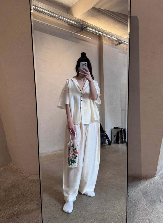  코데라 탑 Cordera 반소매 셔츠 Marfil - CORDERA