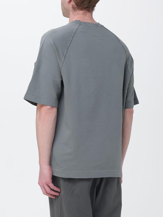 26SS 씨피 컴퍼니 라이트 플리스 숏슬리브 스웨트셔츠 20CMSS034A002246G 921 Grey 1 - C.P. COMPANY