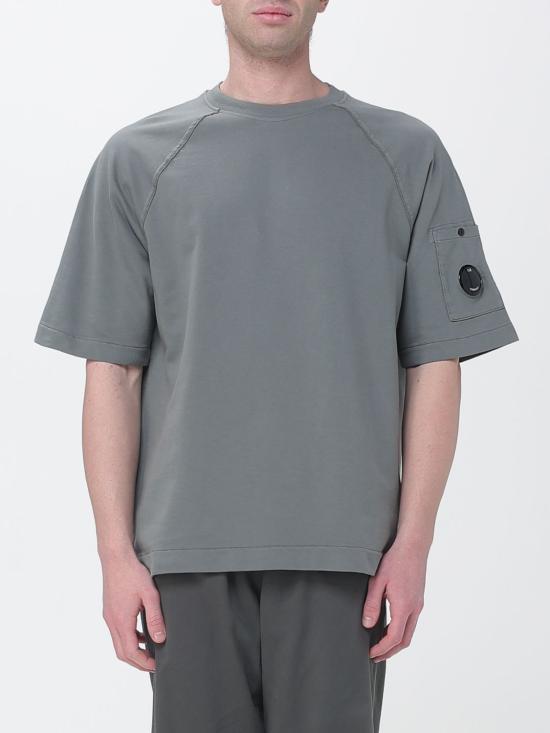 26SS 씨피 컴퍼니 라이트 플리스 숏슬리브 스웨트셔츠 20CMSS034A002246G 921 Grey 1