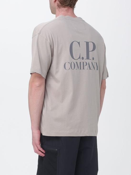 26SS 씨피 컴퍼니 30/1 저지 숏슬리브 로고 티셔츠 20CMTS086A005100W 904 Grey - C.P. COMPANY
