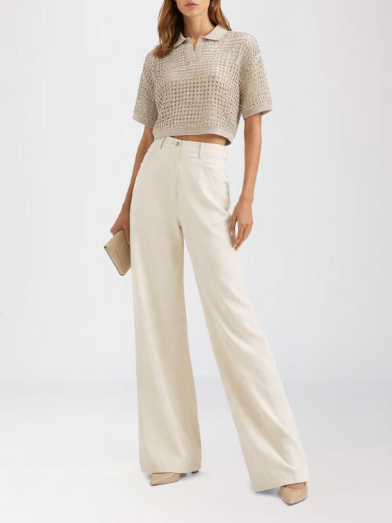 26SS 브루넬로 쿠치넬리 폴로 티셔츠 MCBR11805 C3999 Ivory - BRUNELLO CUCINELLI