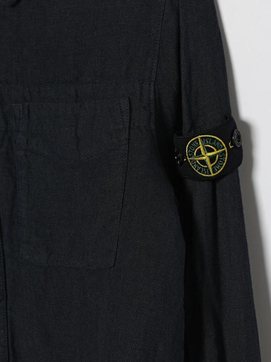 26SS [키즈] 스톤 아일랜드 셔츠 1100003S0145 V0020 Navy - STONE ISLAND