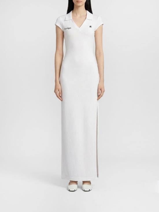 26SS 쿠레쥬 스포츠 폴로 롱 드레스 126JRO807JS0195 0098 White