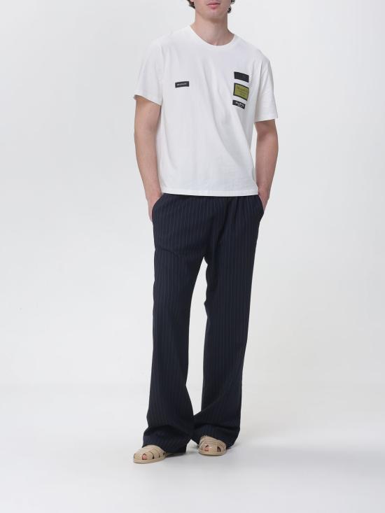 26SS MM6 메종마르지엘라 라벨 패치 티셔츠 SH0GC0069S24311 101 White - MM6 MAISON MARGIELA