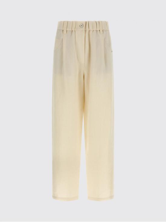 26SS 브루넬로 쿠치넬리 팬츠 MH126P9148 C579 White - BRUNELLO CUCINELLI