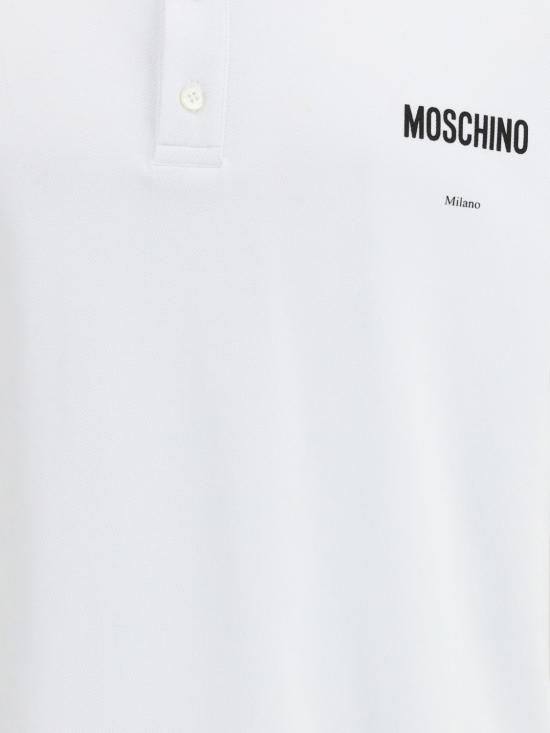26SS 모스키노 폴로 티셔츠 261ZZA16010242 1001 White - MOSCHINO