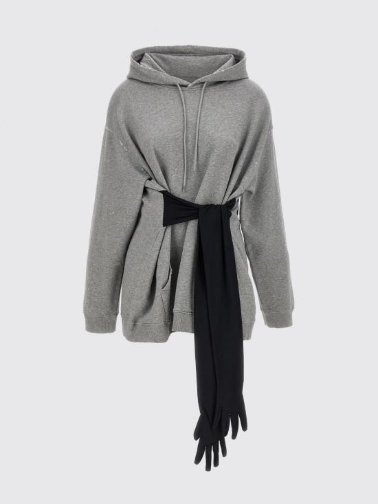 26SS MM6 메종마르지엘라 후디드 스웨트셔츠 윗 글러브 S52DA0083M25025 853M Grey - MM6 MAISON MARGIELA