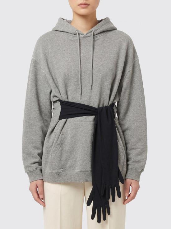 26SS MM6 메종마르지엘라 후디드 스웨트셔츠 윗 글러브 S52DA0083M25025 853M Grey